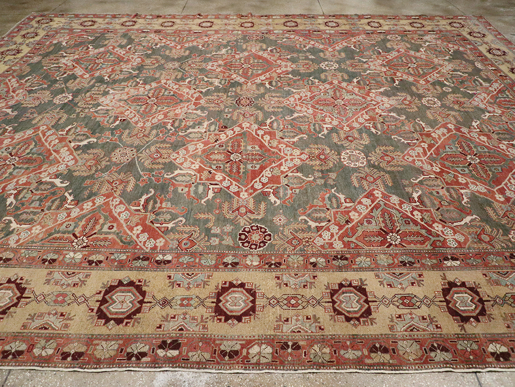 Antique Persian Bakhtiari Large Carpet, No.27692 - Gsblank