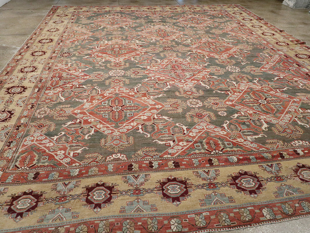 Antique Persian Bakhtiari Large Carpet, No.27692 - Gsblank