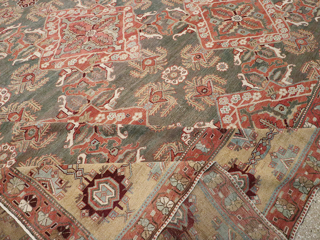 Antique Persian Bakhtiari Large Carpet, No.27692 - Gsblank