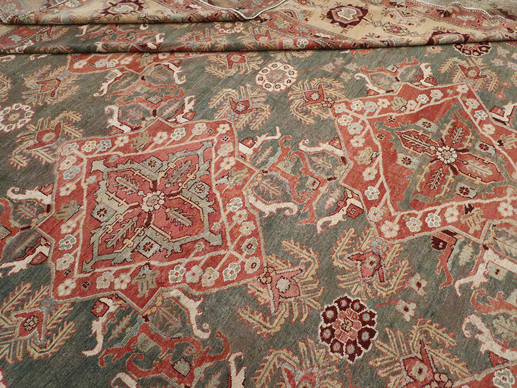 Antique Persian Bakhtiari Large Carpet, No.27692 - Gsblank