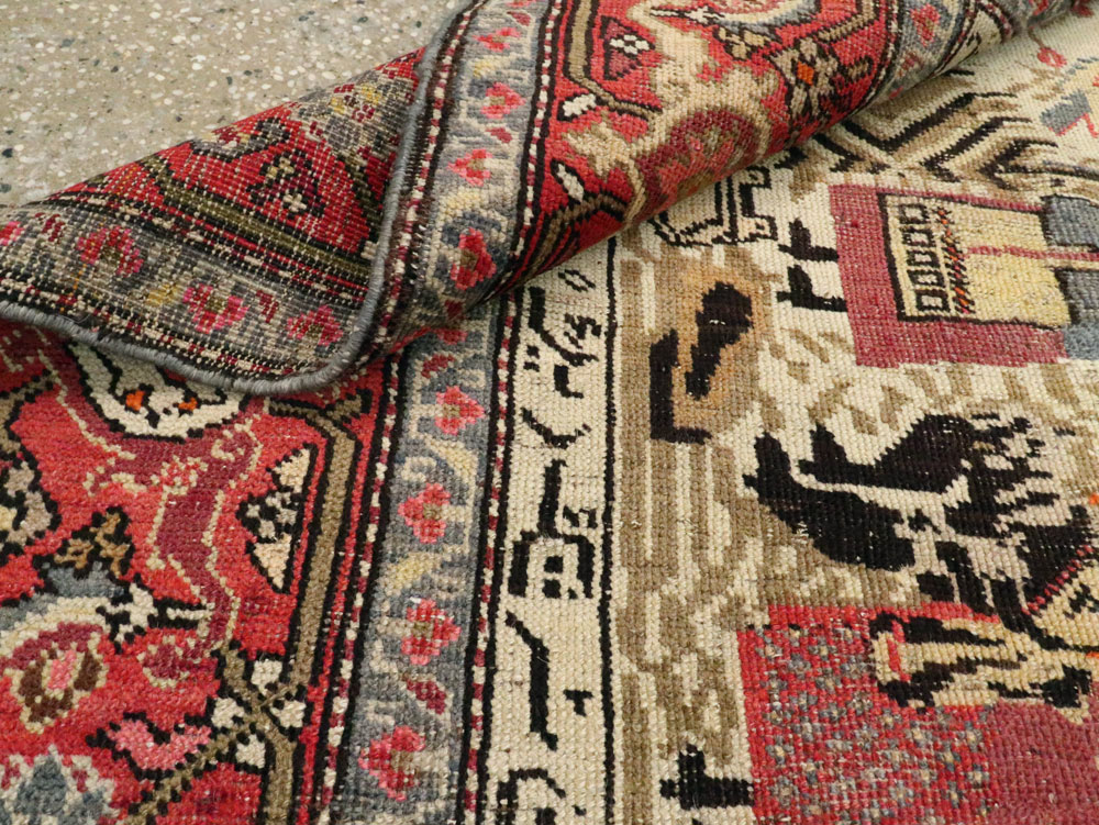 Antique Pictorial Karabagh Rug, No.27693 - Gsblank