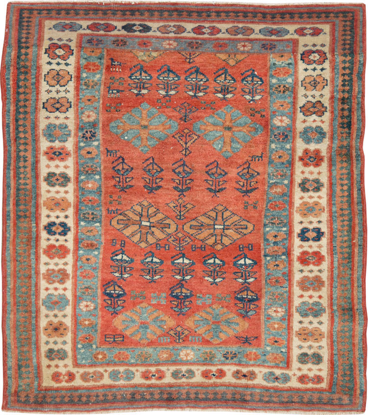 Antique Persian Bakshaish Rug, No.27708 - Gsblank