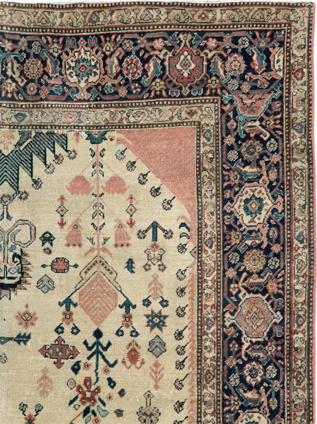 Antique Persian Fereghan Carpet, No.27714 - Gsblank