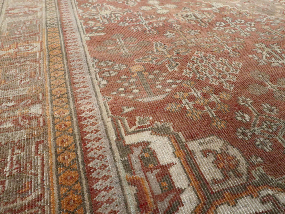 Vintage Persian Joshegan Square Accent Carpet, No.27724 - Gsblank