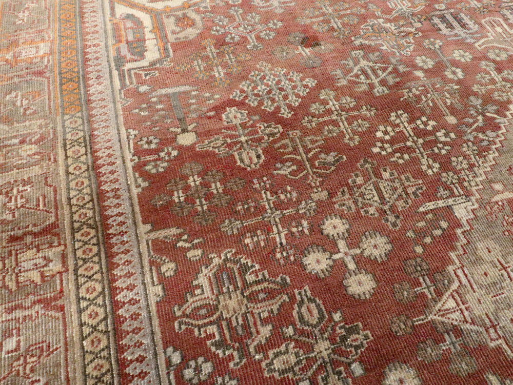 Vintage Persian Joshegan Square Accent Carpet, No.27724 - Gsblank