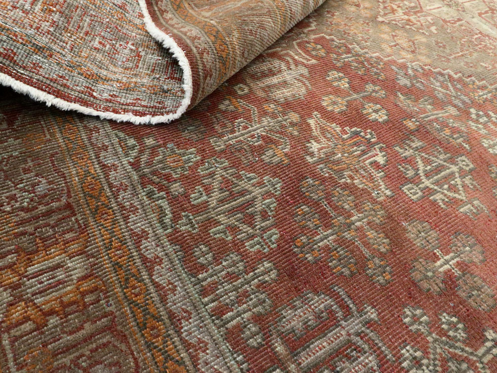 Vintage Persian Joshegan Square Accent Carpet, No.27724 - Gsblank