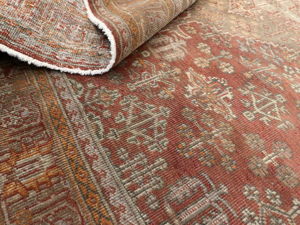 Vintage Persian Joshegan Square Accent Carpet, No.27724 - Gsblank