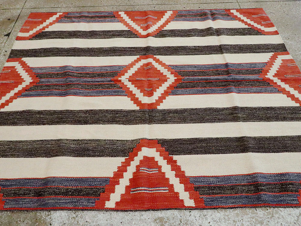 Modern Turkish Flatweave, No.27731 - Gsblank