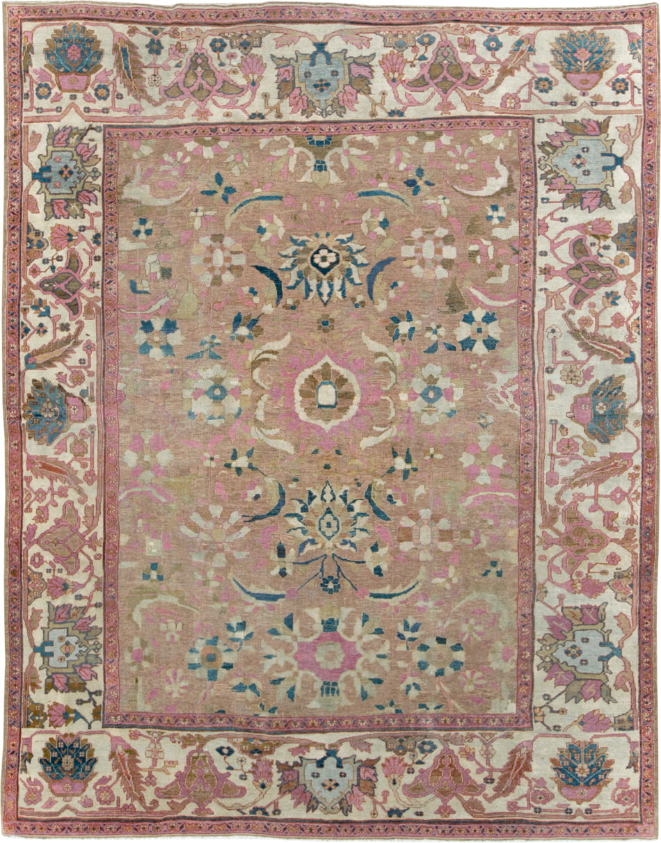 Antique Persian Sultanabad Room Size Carpet, No.27739 - Gsblank