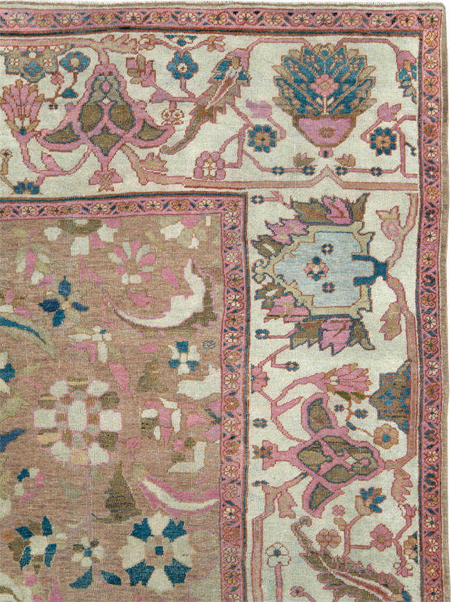 Antique Persian Sultanabad Room Size Carpet, No.27739 - Gsblank