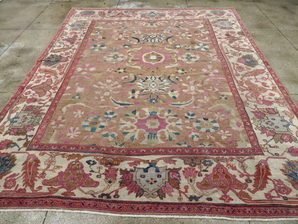Antique Persian Sultanabad Room Size Carpet, No.27739 - Gsblank