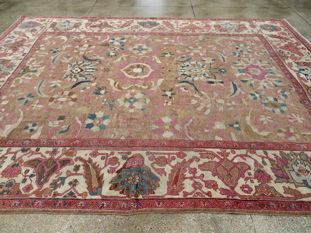 Antique Persian Sultanabad Room Size Carpet, No.27739 - Gsblank