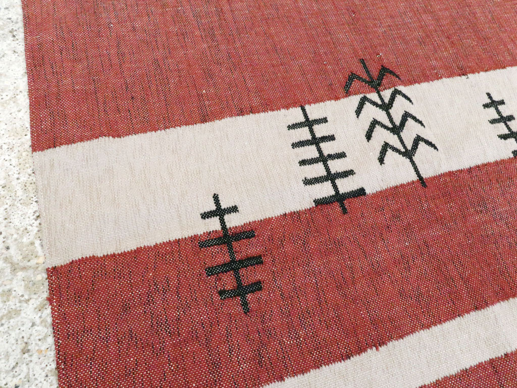 Vintage Ecuadorian Textile Flatweave, No.27742 - Gsblank