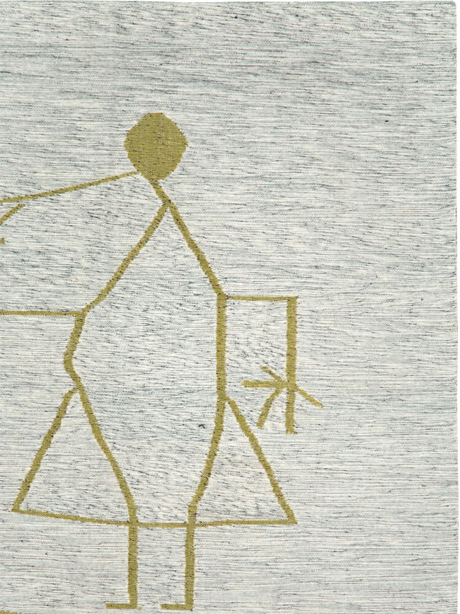 Vintage Ecuadorian Pictorial Textile Flatweave, No.27745 - Gsblank