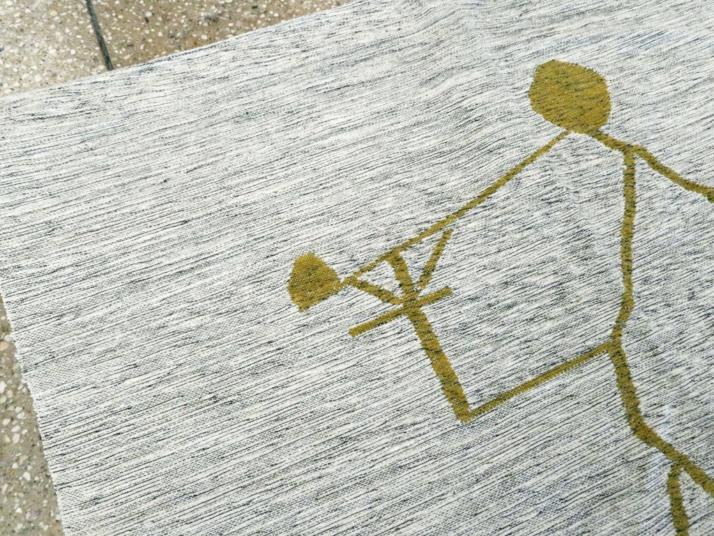 Vintage Ecuadorian Pictorial Textile Flatweave, No.27745 - Gsblank