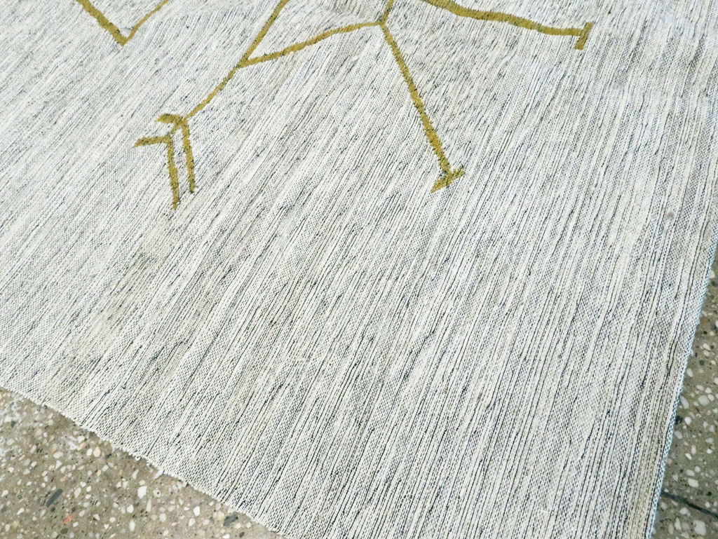 Vintage Ecuadorian Pictorial Textile Flatweave, No.27745 - Gsblank