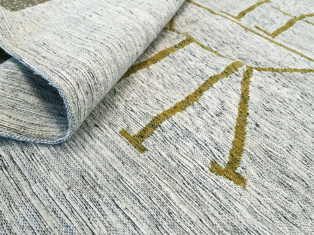 Vintage Ecuadorian Pictorial Textile Flatweave, No.27745 - Gsblank