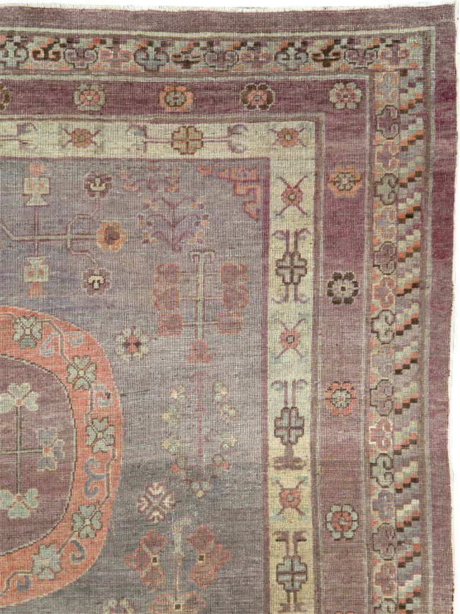 Antique East Turkestan Khotan Gallery Carpet, No.27747 - Gsblank