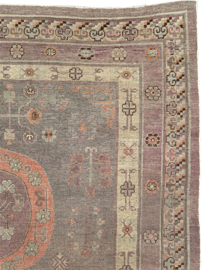 Antique East Turkestan Khotan Gallery Carpet, No.27747 - Gsblank