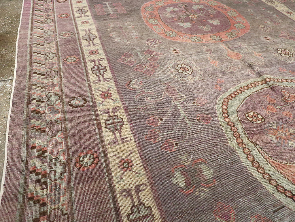 Antique East Turkestan Khotan Gallery Carpet, No.27747 - Gsblank