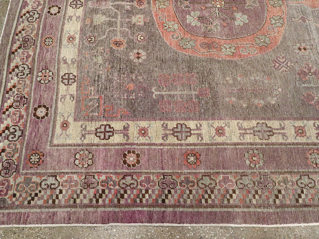 Antique Khotan Gallery Carpet, No.27747 - Gsblank