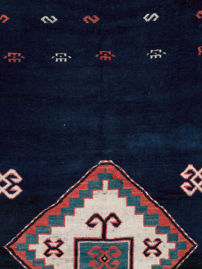 Vintage Caucasian Kazak Rug, No.27756 - Gsblank