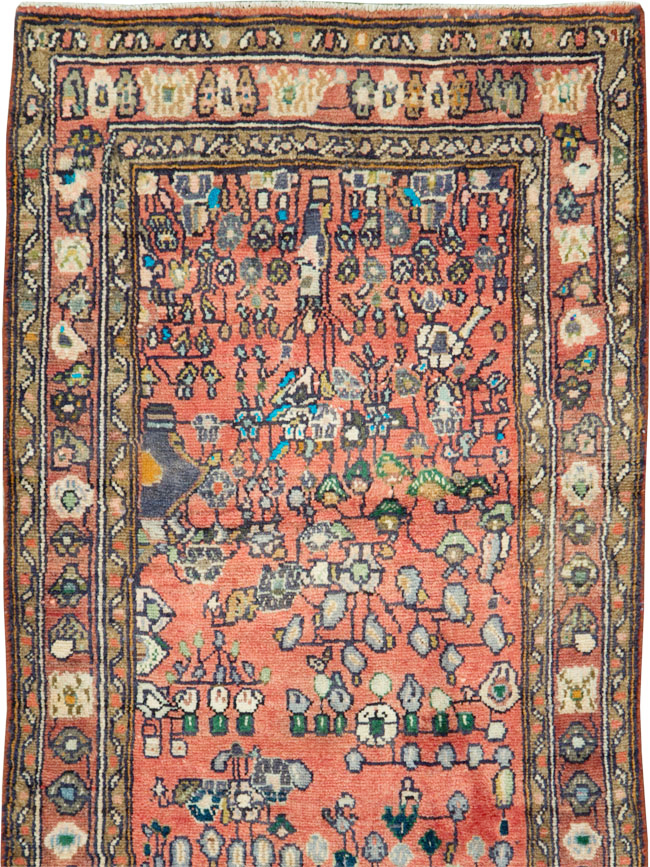 Vintage Persian Mahal Small Runner, No.27760 - Gsblank