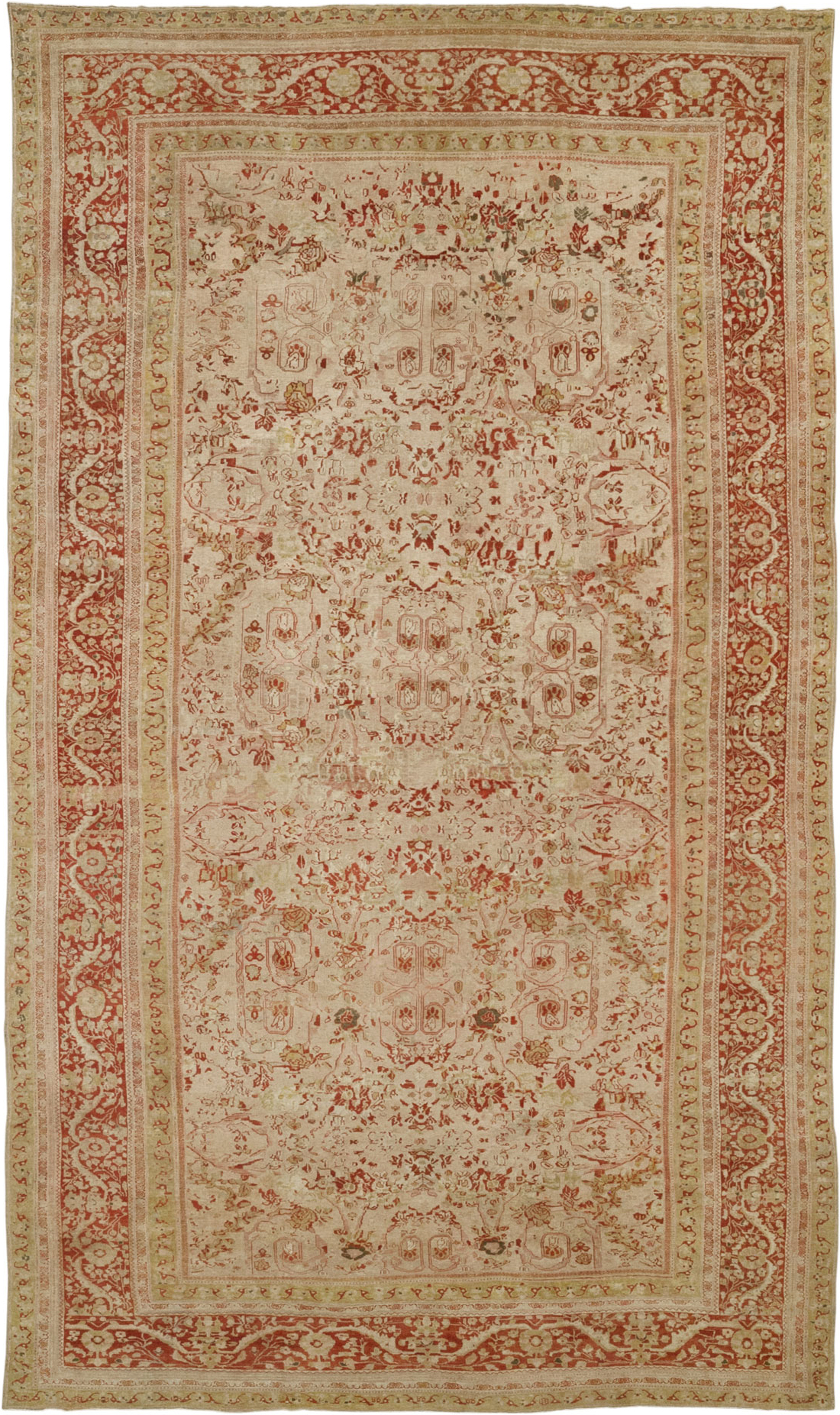 Antique Persian Mahal Oversize Carpet, No.27764 - Gsblank