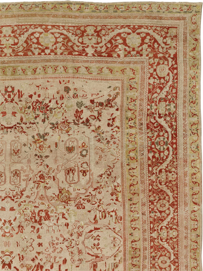 Antique Persian Mahal Oversize Carpet, No.27764 - Gsblank