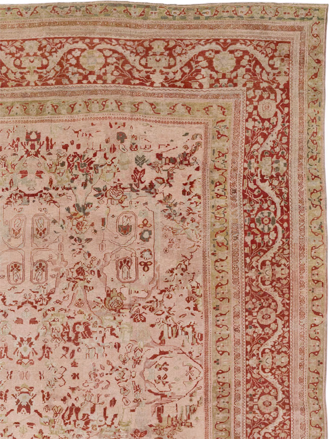 Antique Persian Mahal Oversize Carpet, No.27764 - Gsblank