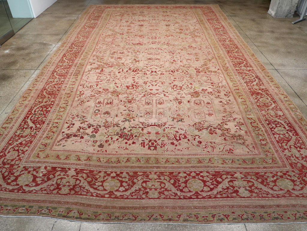 Antique Persian Mahal Oversize Carpet, No.27764 - Gsblank