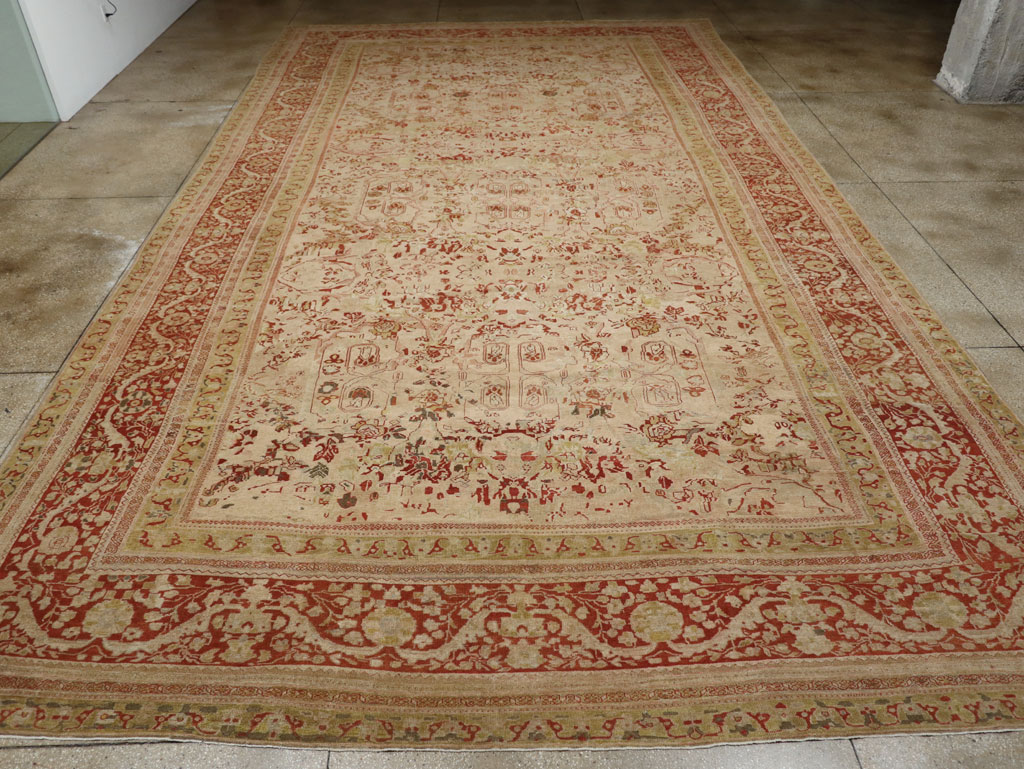 Antique Persian Mahal Oversize Carpet, No.27764 - Gsblank