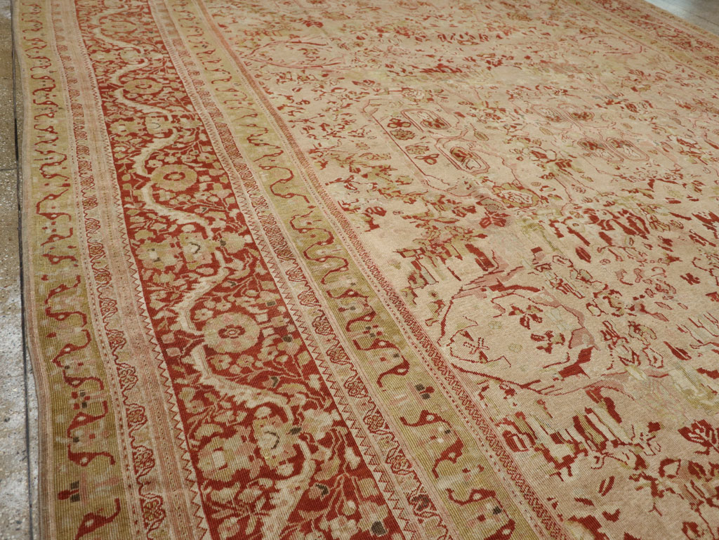 Antique Persian Mahal Oversize Carpet, No.27764 - Gsblank