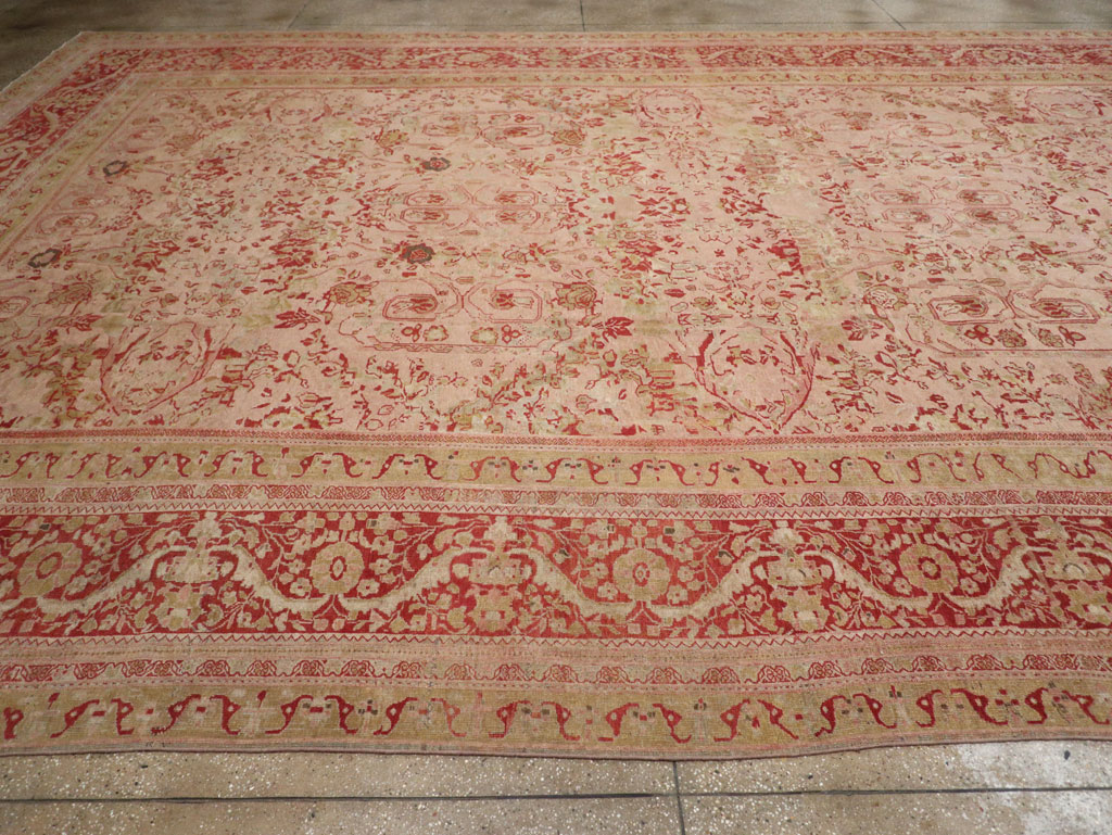 Antique Persian Mahal Oversize Carpet, No.27764 - Gsblank