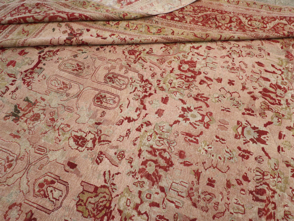 Antique Persian Mahal Oversize Carpet, No.27764 - Gsblank