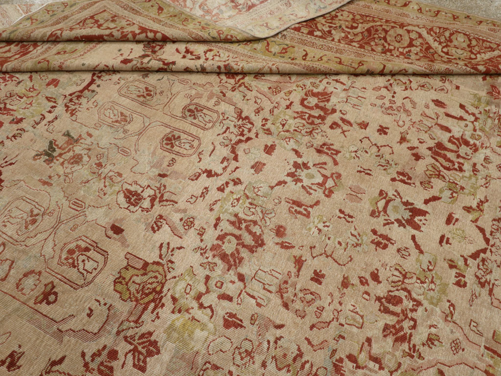 Antique Persian Mahal Oversize Carpet, No.27764 - Gsblank