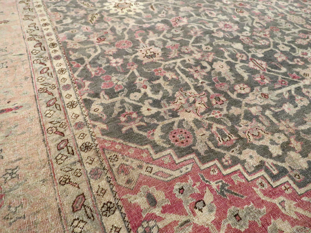 Antique Persian Tabriz Room Size Carpet, No.27774 - Gsblank