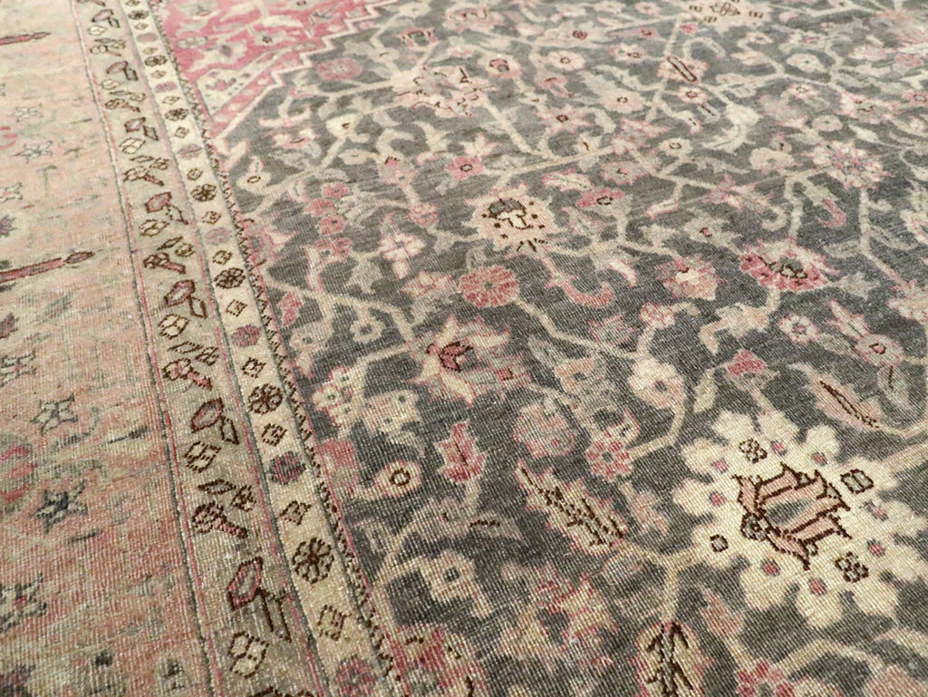 Antique Persian Tabriz Room Size Carpet, No.27774 - Gsblank