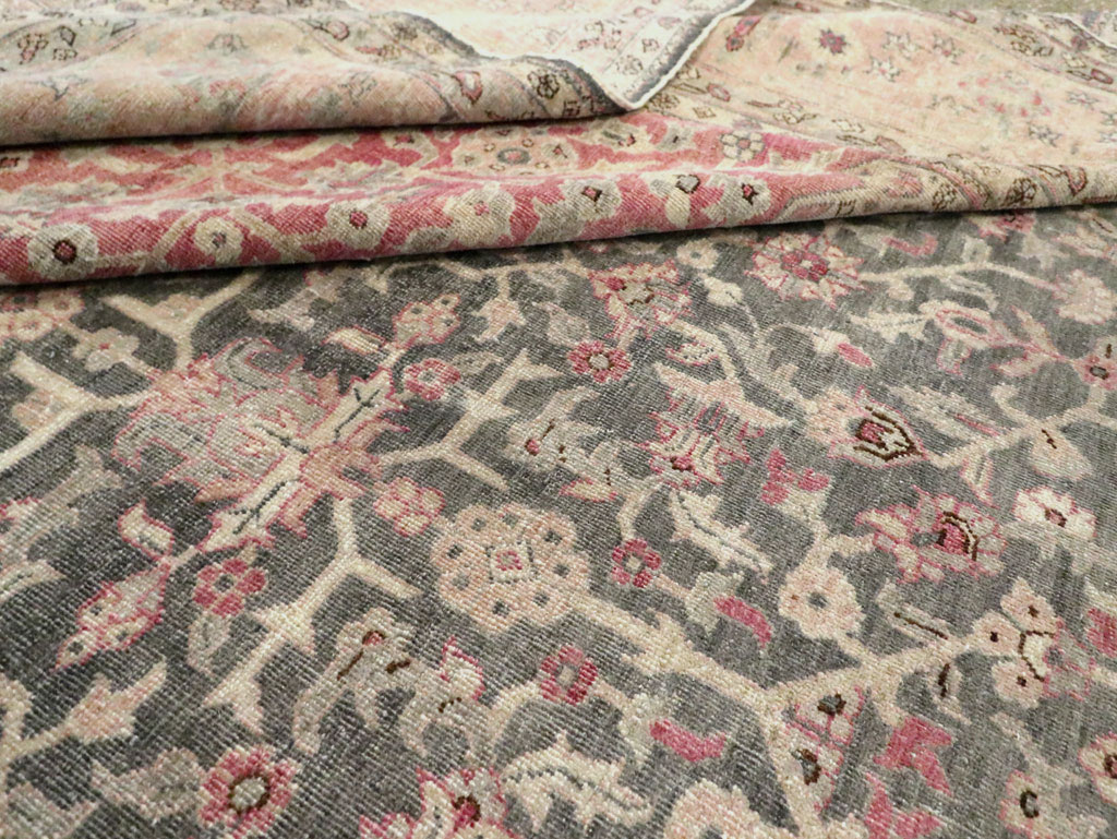 Antique Persian Tabriz Room Size Carpet, No.27774 - Gsblank