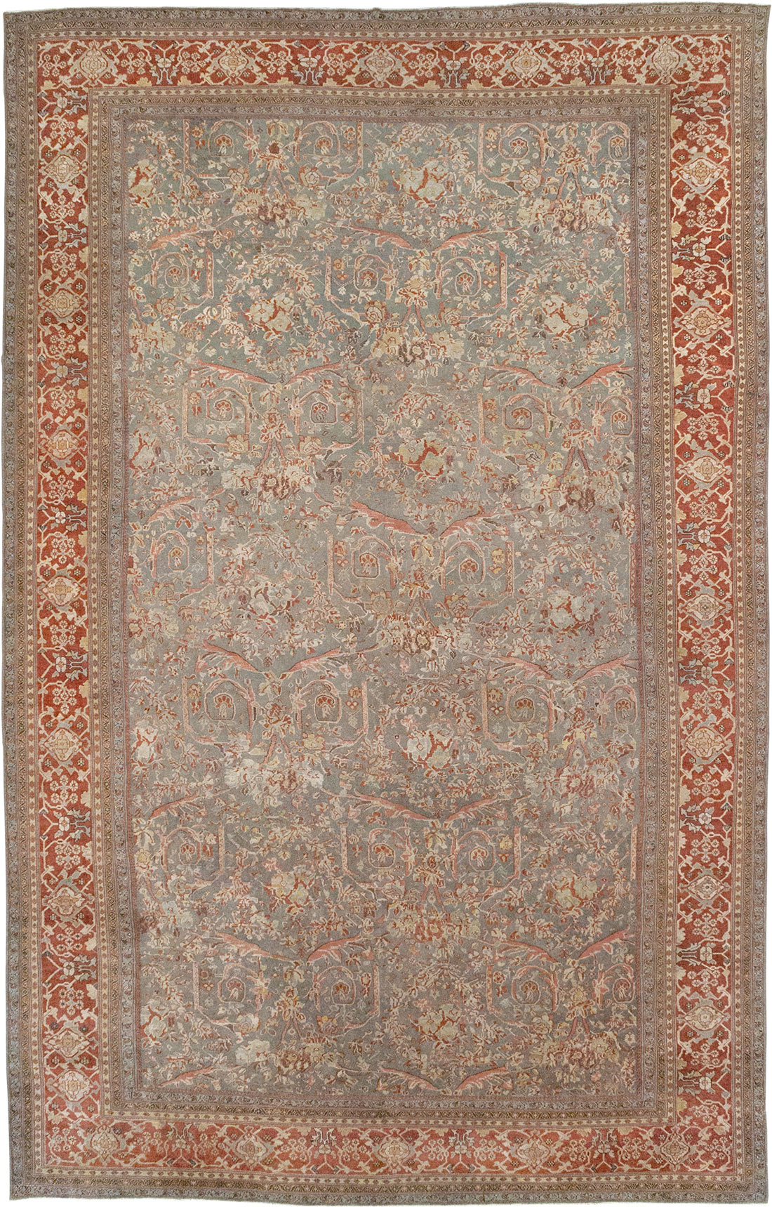Antique Persian Mahal Oversize Carpet, No.27778 - Gsblank