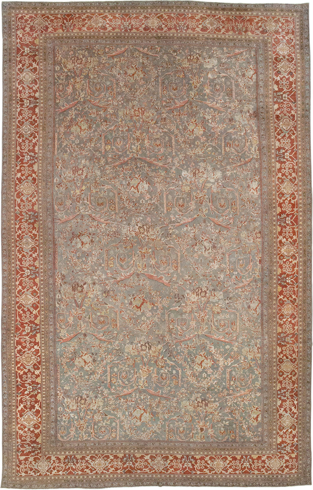 Antique Persian Mahal Oversize Carpet, No.27778 - Gsblank