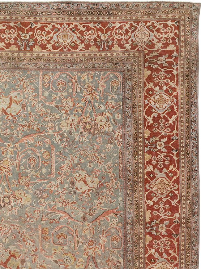 Antique Persian Mahal Oversize Carpet, No.27778 - Gsblank