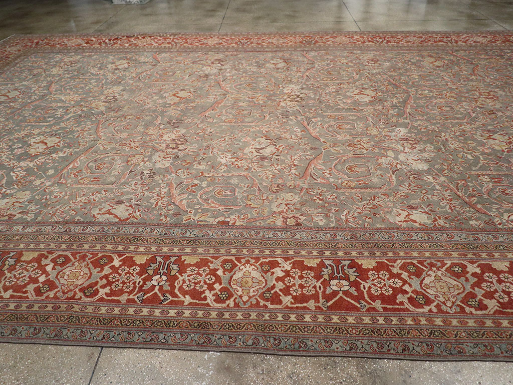 Antique Persian Mahal Oversize Carpet, No.27778 - Gsblank