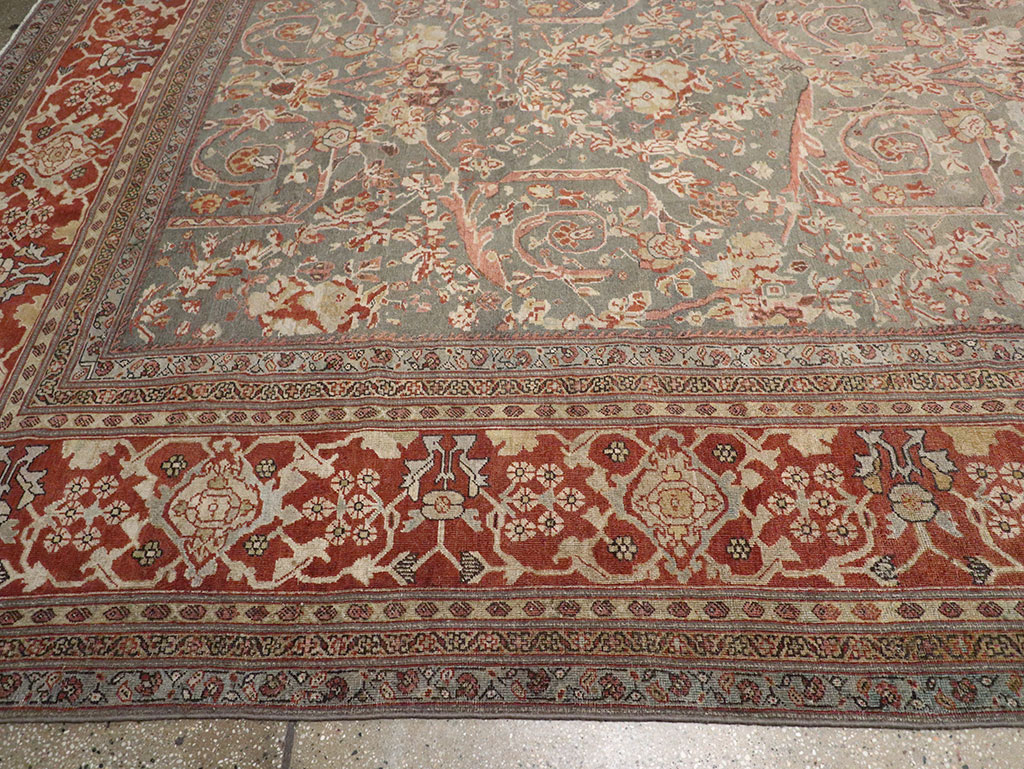 Antique Persian Mahal Oversize Carpet, No.27778 - Gsblank