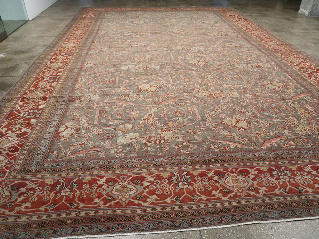 Antique Persian Mahal Oversize Carpet, No.27778 - Gsblank