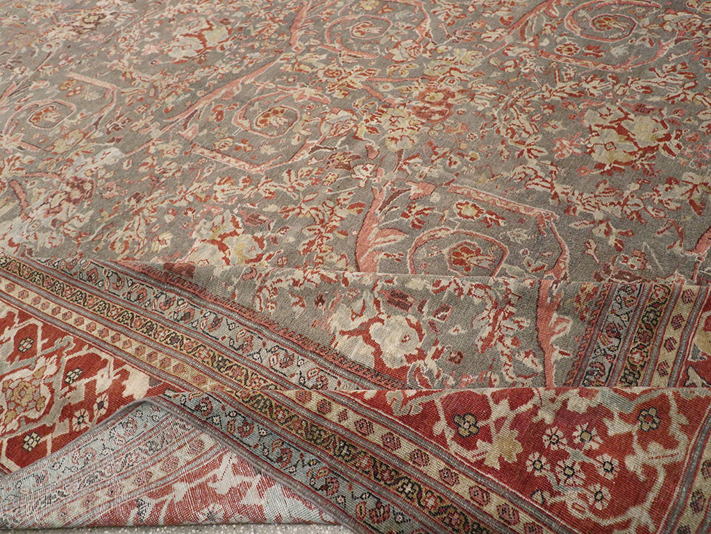 Antique Persian Mahal Oversize Carpet, No.27778 - Gsblank