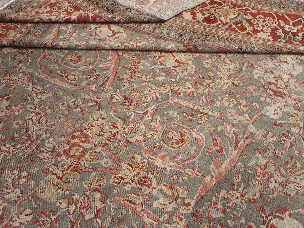 Antique Persian Mahal Oversize Carpet, No.27778 - Gsblank