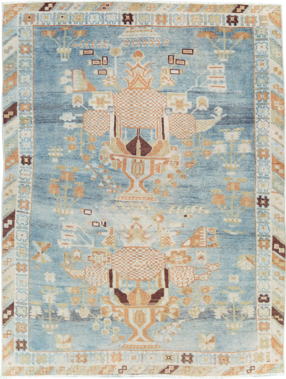 Vintage Persian Afshar Rug, No.27779 - Gsblank