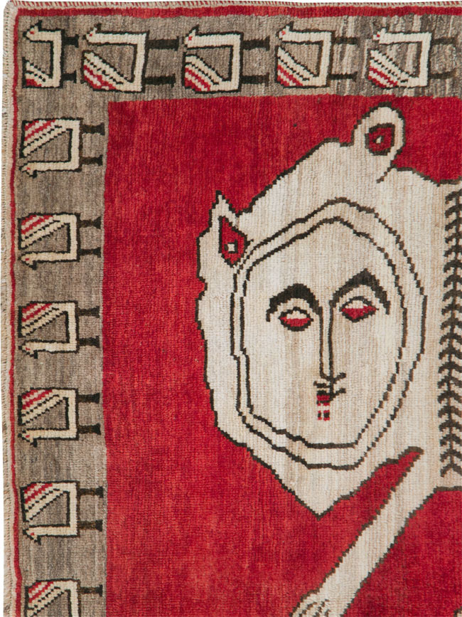 Vintage Persian Gabbeh Rug, No.27786 - Gsblank