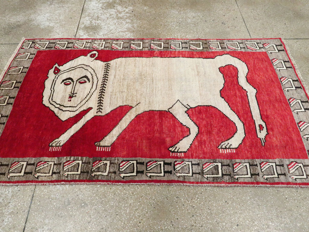 Vintage Persian Gabbeh Rug, No.27786 - Gsblank